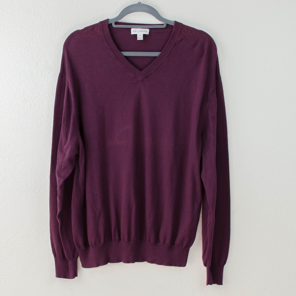 Methode | Burgundy Maroon Mens Sweater XXL